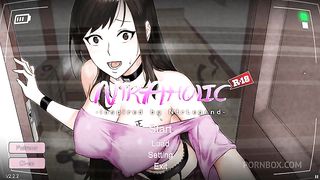 NTR aholic [Hentai game PornPlay] Ep.1 the landlord is teasing that horny wife while she is cooking