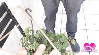 0% pussy - Interracial hardcore anal sex with gardener