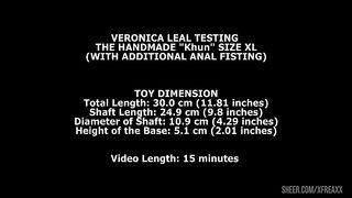 Veronica Leal Testing The Handmade Khun Size XL (With Additional Anal Fisting) TWT204
