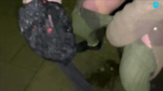 STREET GIRL FORGETS SHE HAS THINGS HIDDEN IN HER PUSSY AND PULLS THEM FROM HER NASTY PUSSY