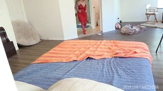 Stepmom teaches stepson how to have sex but he keeps fucking the wrong hole