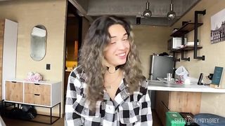 First Real Porn Casting for curly Blonde Latina - POV Blowjob