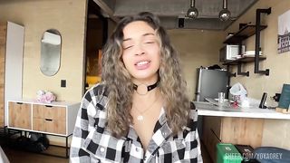 First Real Porn Casting for curly Blonde Latina - POV Blowjob