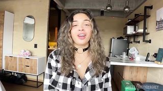 First Real Porn Casting for curly Blonde Latina - POV Blowjob