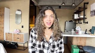 First Real Porn Casting for curly Blonde Latina - POV Blowjob