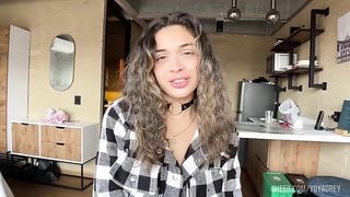 First Real Porn Casting for curly Blonde Latina - POV Blowjob