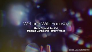 Alexi Crystal Tru Kait Swapping Big Cocks Squirt Foursome