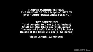 Harper Maddox Testing The Handmade Dolphin Size XL (With Additional Anal Fisting) TWT243