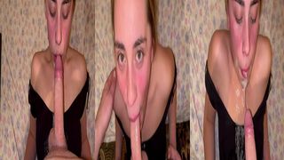 BLONDE SLUT ROUGH FACEFUCK EXTREME SLOPPY MESSY DEEPTHROAT