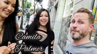 Hot Trio for lost tourist with Asia Vargas and Camila Palmer