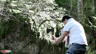 Sexual slave brutal assfucking in the woods