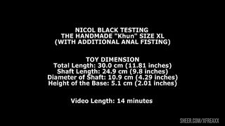 Nicol Black Testing The Handmade Khun Size XL (With Additional Anal Fisting) TWT267