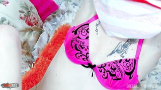 Beautiful blonde Candys Chupa takes it in all holes