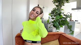 Hot Busty MILF fucks and gives rimjob on her first casting - POV Sex