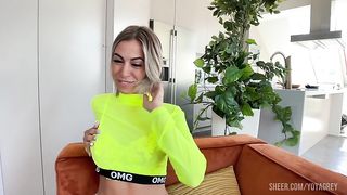 Hot Busty MILF fucks and gives rimjob on her first casting - POV Sex