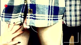 GODDESS LANA HAS YOU SUCKING COCK AT THE BAR AFTER THE GUYS TAKE A PISS