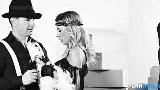 1920’s Flapper Shalina Devine Opens Her Home and Holes to Moving Men GP2369