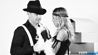 1920’s Flapper Shalina Devine Opens Her Home and Holes to Moving Men GP2369