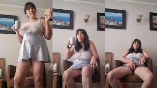 HAVING BREAKFAST WITH STEPSON HE ASKS ME THE USUAL THING FOR MY PUSSY
