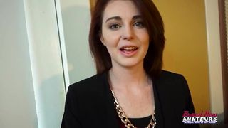 OH GOD! GINGER SLUT RAVYN IS GIVING A WET HAND TO HERSELF TILL CUM!