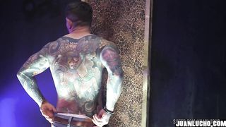 Two Hot Muscular Guys Masturbating