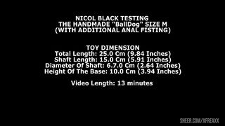 Nicol Black Testing The Handmade Balldog Size L (With Additional Anal Fisting) TWT199