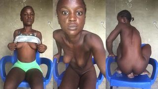 CRAZYBITCH ENJOYING BOTH HOLES WITH FINGERS AND BIG DILDO TILL SHE SQUIRTS ON A PLASTIC CHAIR