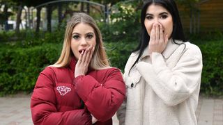 BI BESTIES LADY DEE AND SLADYEN SKAYA DITCH STRAP ON FOR ANAL THREESOME GP3016