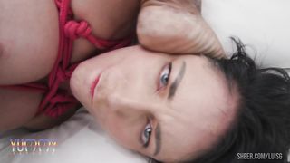 Submissive slut Cris Bathory hardcore 6 on 1 gangbang with DAP and Piss Drinking
