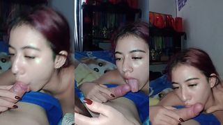 A CUTE LATINA GIVES ME A DELICIOUS BLOWJOB