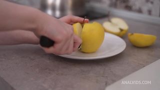 0% of tits ! First Double Vaginal of a redhead babe ( + DP )