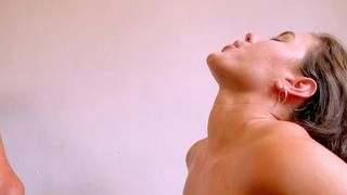 PUBLIC BATHROOM , THEN I PUKE IT AND AT THE END I SWALLOW CUM WITH GARGLE