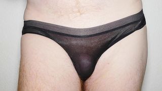 BLACK NYLON PANTIES PREVIEW
