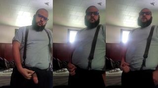 FULLY CLOTHED FAT ARAB MASTERBATING