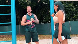 FLIRTING WITH MY NEIGHBOR S YOUNG AND MUSCULAR STEPSON TO COME TO MY HOUSE TO FUCK ME, I AM A LATIN MILF AND I ENJOY SEDUCING STRANGERS TO FUCK ME AND COVER MY FACE WITH CUM