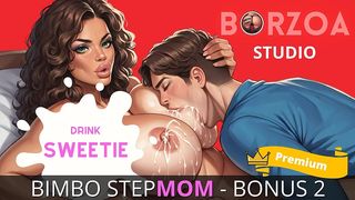 STEPMOM BREASTFEEDING STEPSON, LET HIS BIG DICK CUMSHOT AND FACIAL HER WHILE MAKING BOOBJOB (3D)