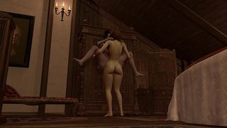 HOT TRAP FUCKS A HOT LADYBOY IN STAND AND CARRY ANAL