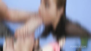 Anna de Ville VS Rebecca Vanguard, 2on2, Anal and No Pussy, DAP, DP, Big Gapes, Creampie Swallow XF168