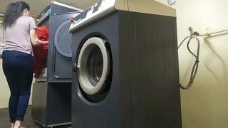 LATINA MILF STEPMOM FUCKED IN THE LAUNDROMAT BY NASTY STEPSON