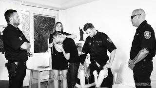 Cops & Robbers: Gangbang Punishment with Kristy Black, Alexis Crystal, and Katiana Lure GP2219