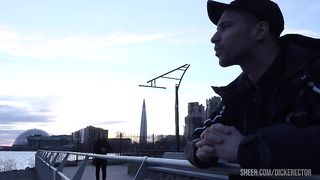 Horny brunette chick banged by two nasty peckers