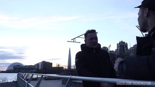 Horny brunette chick banged by two nasty peckers