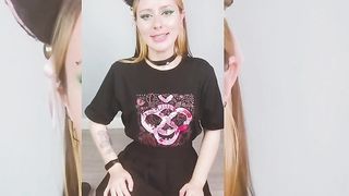 Pretty cat girl asks you to join her and watch anime together