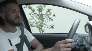 Tattooed street bitch give her ass for ten bucks