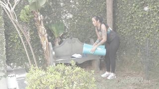 I looked for a Yoga teacher and found a wonderful black man with a huge dick.