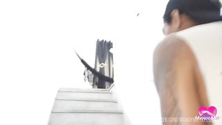 Anal orgasm with squirt in the hammock - 0% pussy