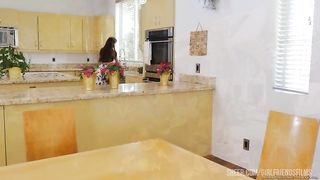 Tutor Dana DeArmond schools young Reena Sky in the ways of Lesbian love