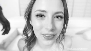 Kyler Quinn Double dildo solo session and rough anal and DP with two BBCs BIW034