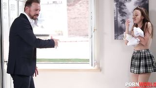 Insatiable Student Kylie Green Bribes Her Teacher With Classroom Fuck GP2480