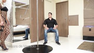 Blonde tranny sodomizes her man